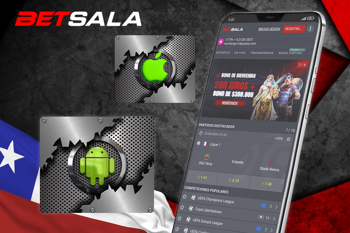 Betsala app para android e ios