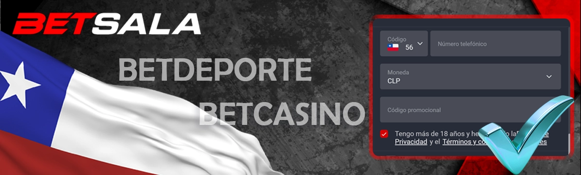 Betsala código promocional